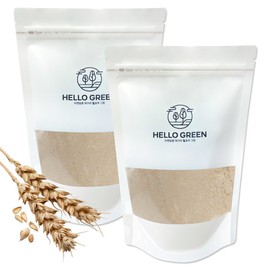 Hello Green Domestic Roasted Rice Bran Powder 1kgX2 (Pack) Total 2kg Fine Rice Bran Powder / 헬로우그린 국내산 볶은 미강 가루 1kgX2(팩) 총2kg 고운 쌀겨가루