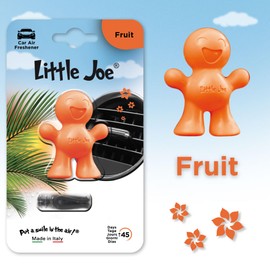 Little Joe Standard Car Air Freshener, 45-Day Long-Lasting Fragrance, Strong Scented Vent Clip for Car Interior Home & Office - 4 Pack Fruit Scent