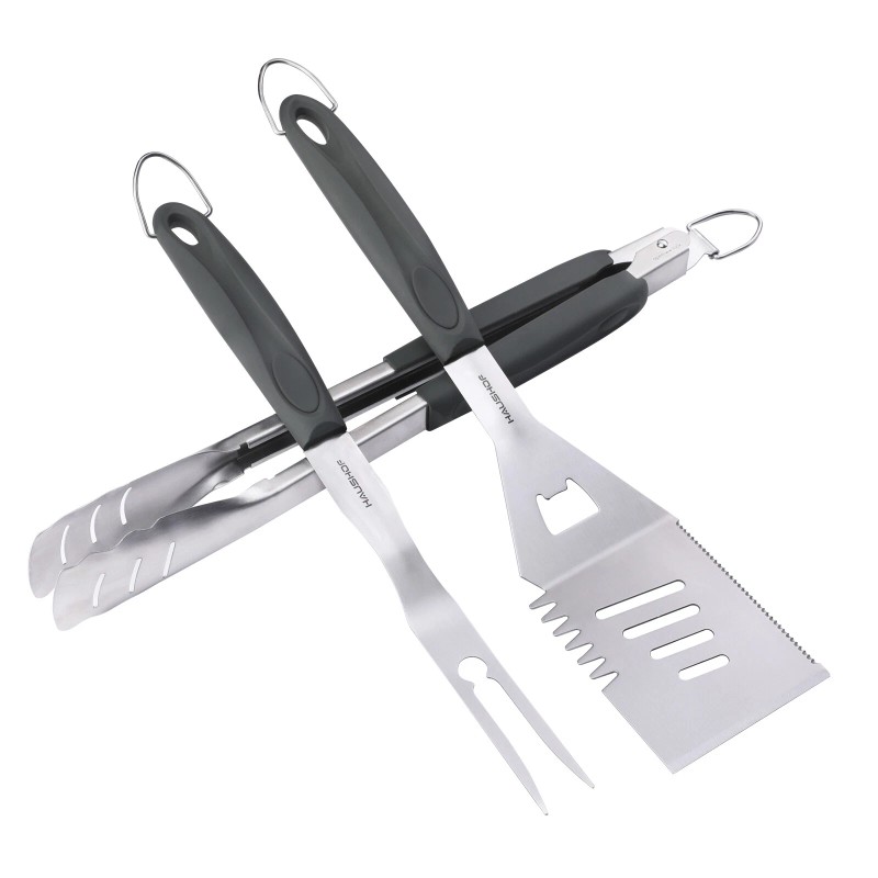HAUSHOF 3 Pcs Grill Accessory Heavy Duty BBQ Set Barbecue