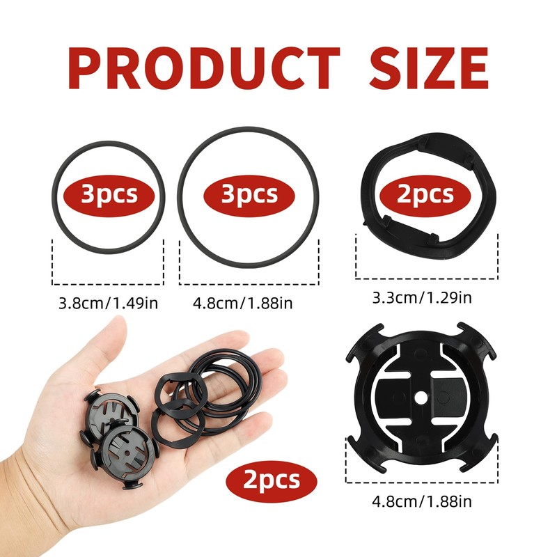 2 Pcs Quarter-turn Bike Mount Compatible with Garmin Multiple GPS