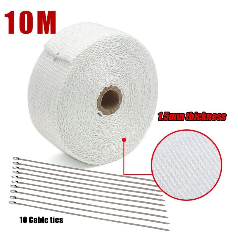 Exhaust Pipe Wrap, 32ft Exhaust Heat Wrap Roll, Exhaust Header