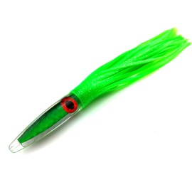Lobo Lures #219 13" Green Machine Style Bullet Tuna Slayer Fishing Daisy Chain 400lb Leader & 10/0 Hook