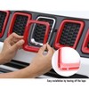 JeCar Grille Inserts ABS Front Grill Cover Exterior Accessories for
