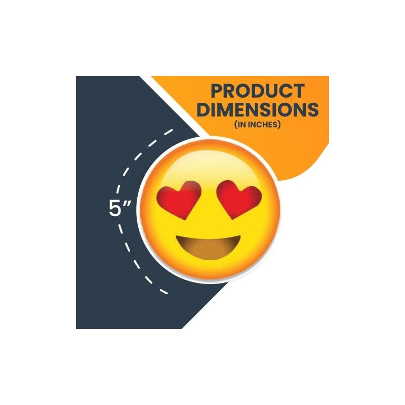 Heart Eyes Emoji Magnet Decal Perfect for Car or Truck