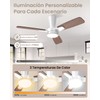 Airwit Ventilador de Techo 41", Reversible, 5 Aspas