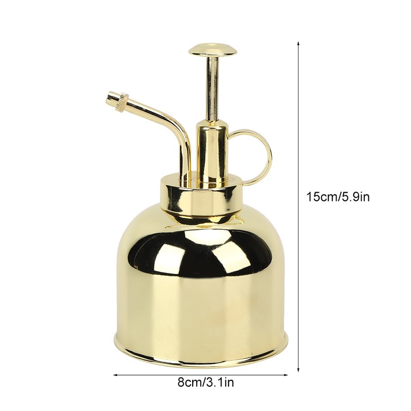 Stainless Steel Hand Pressure Plant Flower Watering Pot Spray Bottle