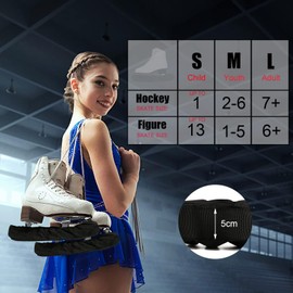 YWYHHM Ice Skate Blade Covers,Skate Guards,Skate Cover,Ice Skate Soakers & Towel Gift Set,Figure Hockey Ice Skate Guards,Skating Soakers Blades Cover for Kids Youth Adult Men Women Boys Girls