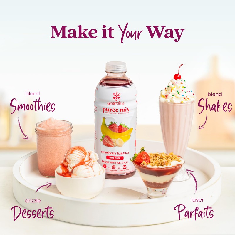 Smartfruit Strawberry Bananza + Oat Fiber – 100% Real Fruit