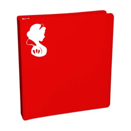 Bargain Max Decals Snow Princess Silhouette Sticker Decal Notebook Car Laptop 5.5" (White)