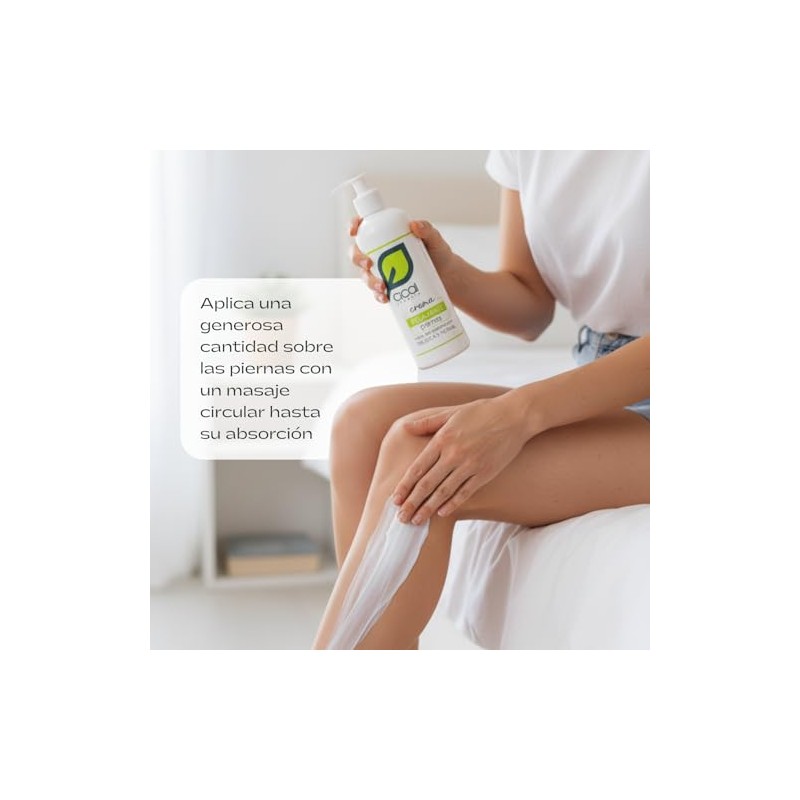 Crema para Piernas Relajante con Árnica, Ginkgo Biloba, Hamamelis y