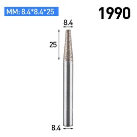 CREAP 1 Pcs Marble Engraving Tools CNC Stone Carving Abrasive Cutter Diamond Router Bits for Granite Grinding(1990)