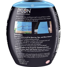 Dylon Washing Fabric Clothes Soft Furnishings Machine Dye Pod Paradise Blue 350g, 350 g (Pack of 1), 12 Ounce