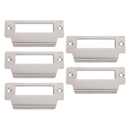 YARNOW 5 Pcs Door Security Strike Plate Mortice Lock Plates Stainless Steel Strike Plate for Home