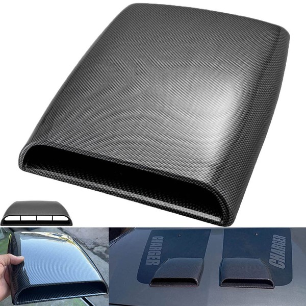 NATGIC Universal Car Air Flow Decorative Intake Hood Scoop Turbo