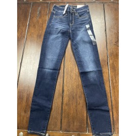 American Eagle Next Level Stretch Jegging Size 0 LONG Darkness Falls NO. 2262
