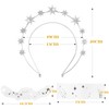 BOFUNX Headband with Star Rhinestone Hair Band Double Layer Glitter