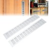 2 Pcs Air Vent Grille Aluminium Alloy Rectangular Ventilation Grill
