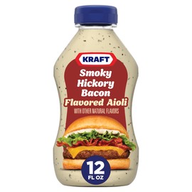 Kraft Smoky Hickory Bacon Flavored Aioli, 12 oz Bottle