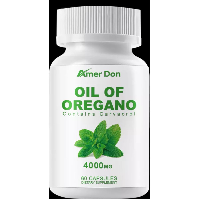 4000mg Pure Wild Oregano Oil Capsules High Strength Carvacrol 100%