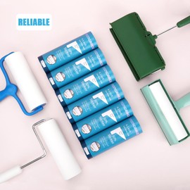 6.3 inch Large Lint Roller Refills Compatible with All Standard 6.3'' Wide Lint Rollers for Pet Hair, 50% Stickier, 60 Sheets per Refill, Pack of 6 Refills, 360 Sheets Total