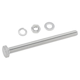 10 Sets of Stainless Steel Nuts & Bolts – Hex Machine Bolt with Washer (M8 x 100mm)