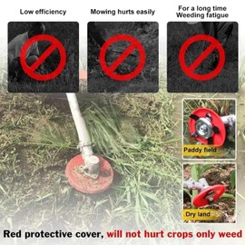 TRYGYY Weeding Disc, Upgraded Amphibious Weeding Disc Trimmers - No Damage to Seedlings, Multifunctional Trim Season Weeder Plate for Universal Mower