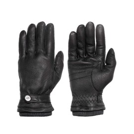 PEARLWOOD Mens Freddie Goat Leather Gloves, Black (200)