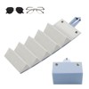 koundeneko Glasses Case, Foldable, Sunglasses Storage Case, Holds 5 Pieces,