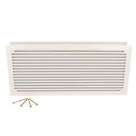 Ventilation Grille Door Ventilation Plastic 290 mm x 125 mm in Light Grey MS Beschläge®