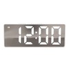 Digital Alarm Clock Temperature Display LED Mirror Electronic Clocks for