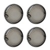 NTHREEAUTO 4PCS Smoked Turn Signals Lens Cover Front Rear Lenses