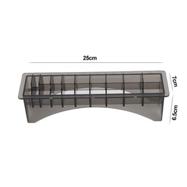 Chazcool Clipper Guard Holder, Clipper holder with 10 Grid Base, Professional Barber Guards for Universal Hair Clippers Organizer, Guide Comb Storage Case Container Box for Barbershop Use