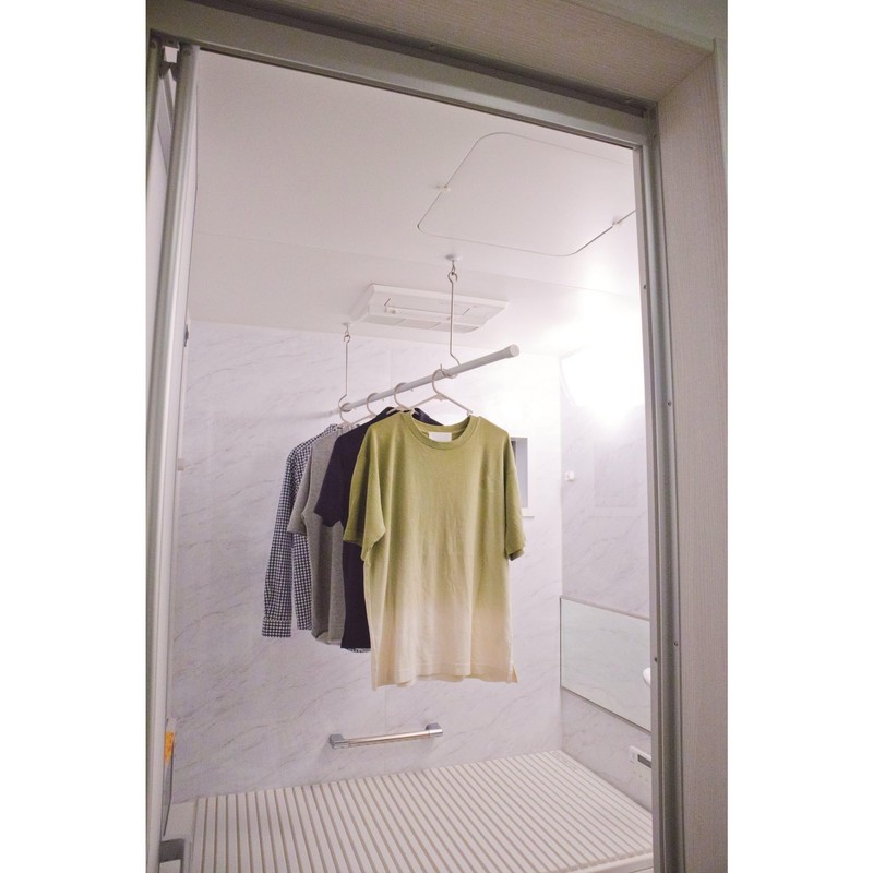 Wake Sangyo MGH-02 Magnetic Clothes Drying for Baths, Long Type,