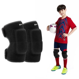 EULANT Girls knee pads for Dance,Sponge Kneepad, Boys Football Knee Protector Pads,for Martial Arts Rugby Volleyball Football Basketball Scooter Running Cycling Ski, Black S