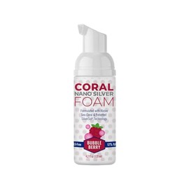 Kids Bubble Berry Fluoride Free Foaming Toothpaste – Coral Calcium, Xylitol & Nano Silver Natural Foam Toothpaste for Kids 6+, SLS & Glycerin Free, Ge