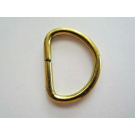 WEBER 20 VINTAGE NOS WEBER BRAND 5/8" GOLD TONE DEE D-RING, BRIDLE, HALTER, PURSE, BAG