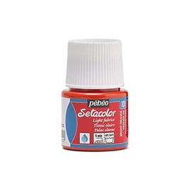 PEBEO 329101 Setacolor Light Fabric Paint 45-Milliliter Bottle, Vivid Orange