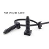 Biqing 100PCS Black Cable Tie Mounts, Up to 9mm Width,
