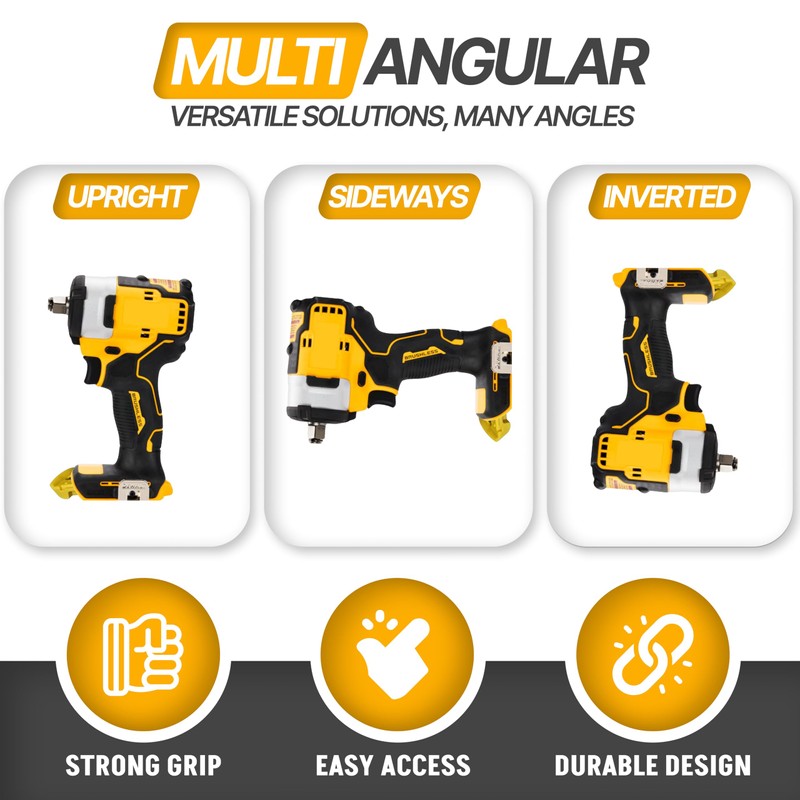 PERCH 9 Pack Tool Holder Wall Mount for DeWalt 20v/60v