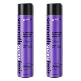 Sexy Hair Smooth Sexy Hair Sulfate-Free Smoothing Shampoo 10.1oz (Pack of 2)