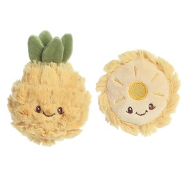Ebba™ Adorable Precious Produce™ Pineapple Rattle & Crinkle Set Baby Stuffed Animal - Bright & Colorful Design - Interactive Fun - Yellow 4 Inches