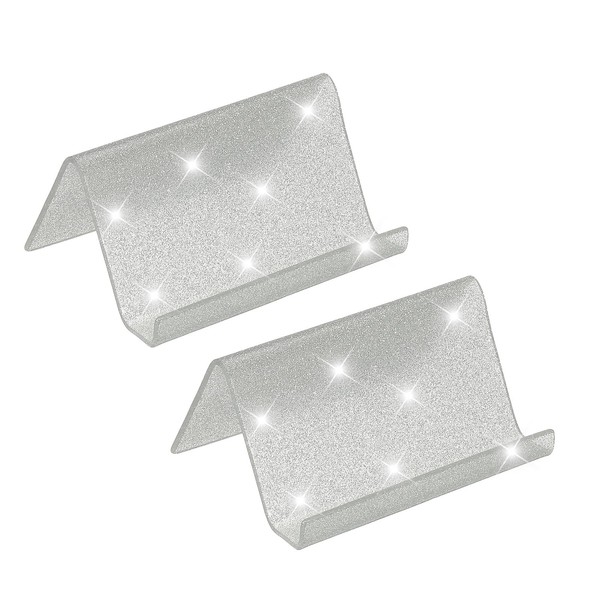 PATIKIL Business Card Holder for Desk, 2Pcs Acrylic Business Card