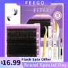 FEEGO 200D Lashes Extension Kit Thick Eyelash Extension Kit 10-20mm