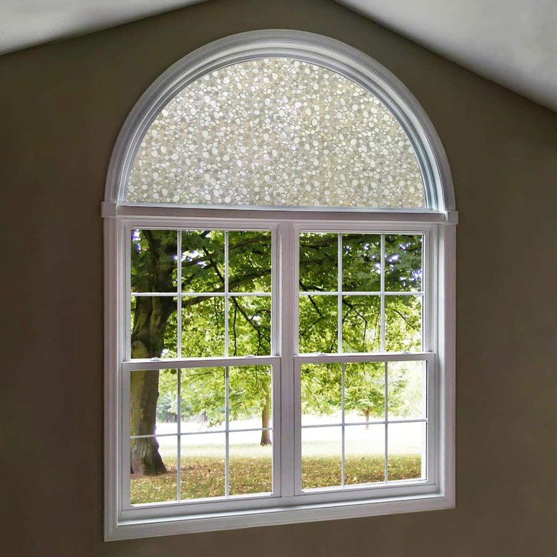 Autotech Park Precut Arched Window Film, Pebble Design, Self Static