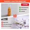 2 Pack Commercial Water Carafes with Flip Top Lid, 50