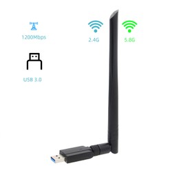 Geekworm Jetson Nano WiFi Adapter Dual Band Wireless USB 3.0 Adapter 5GHz and 2.4GHz 1200Mbps Network Card