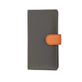 Large Multi-Colour Leather Purse RFID Blocking - Women's Designer Wallet Tab Opening Premium Leathers 15 Card Slots Bifold – Olive Green