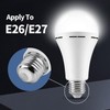A19 Rechargeable Light Bulbs Emergency Light Bulb for Home, Led