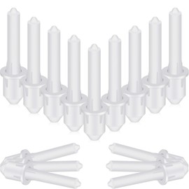 20 Pasadores de Reparación de Contraventanas de Rejilla Pasadores de Reparación de Repuesto para Contraventanas Tipo Plantación Pasadores Tipo Plantación Herramientas de Ventanas, Blanco