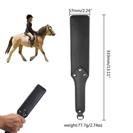 Horse Riding, Riding Crop Whips for Adults for Outdoor Sports, Leather Hand Paddle for Horse Daily Training